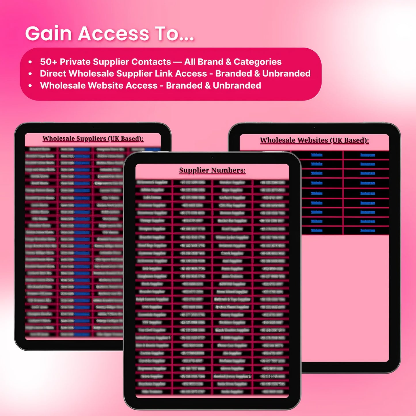 The Supplier List - The Resell Girl