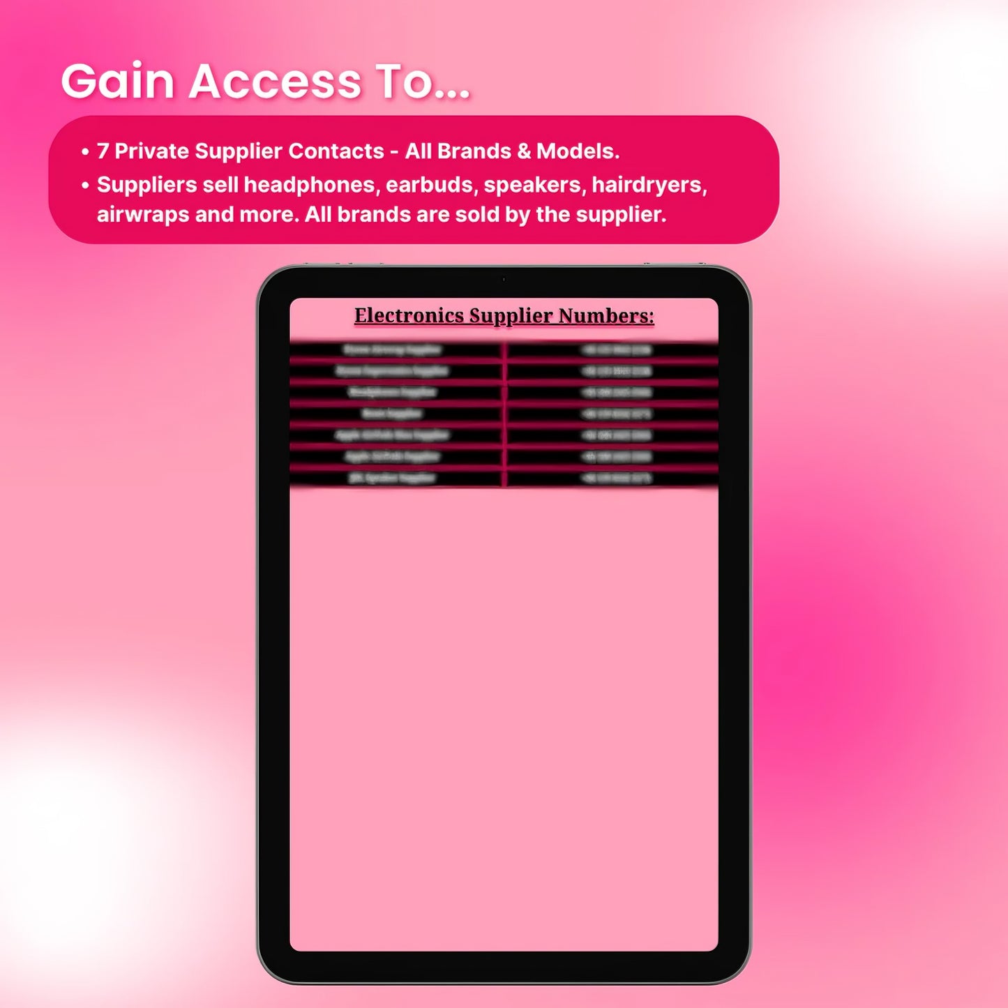 Electronics Suppliers - The Resell Girl