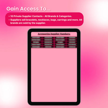 Accessoires Suppliers - The Resell Girl