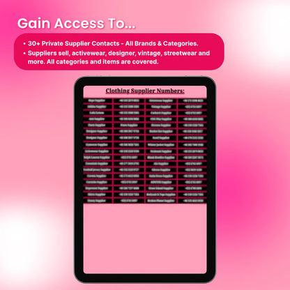 Clothing Suppliers - The Resell Girl