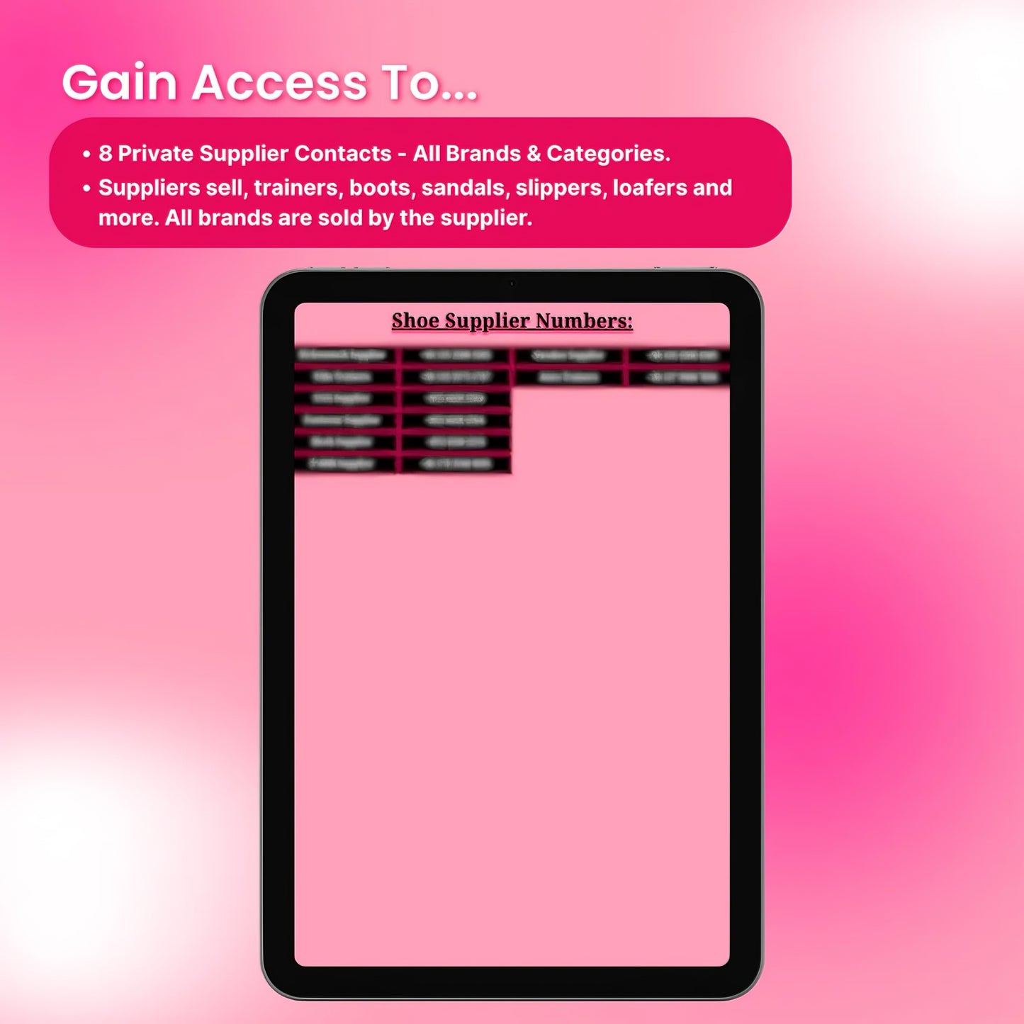 Shoe Suppliers - The Resell Girl